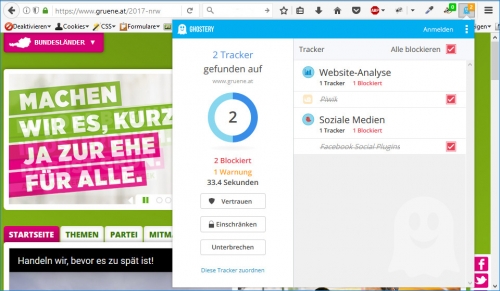 Die Grünen: 2 Tracker
